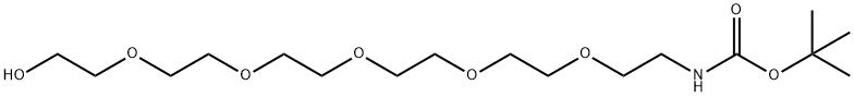 N-Boc-PEG6-alcohol Structure