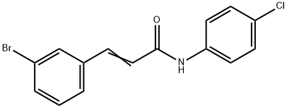 (2E)-3-(3-bromophenyl)-N-(4-chlorophenyl)prop-2-enamide Struktur