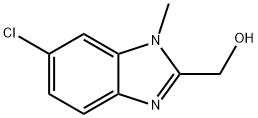 6-氯-1-甲基-1H-苯并[D]咪唑-2-甲醇, 331949-55-4, 结构式
