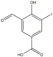 3-Formyl-4-hydroxy-5-iodobenzoic acid Structure