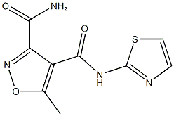 3,4-Isoxazoledicarboxamide,5-methyl-N4-2-thiazolyl-(9CI),338408-95-0,结构式