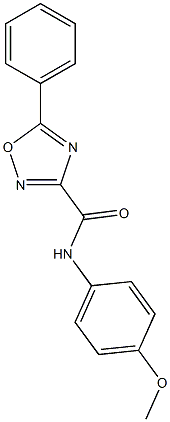 N-(4-methoxyphenyl)-5-phenyl-1,2,4-oxadiazole-3-carboxamide Struktur