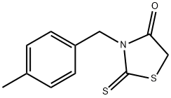3-(4-甲基苄基)-2-硫代-1,3-噻唑烷酮-4-一, 34392-97-7, 结构式
