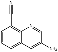 8-Quinolinecarbonitrile,3-amino-(9CI) Structure