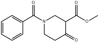 methyl 1-benzoyl-4-oxopiperidine-3-carboxylate Struktur