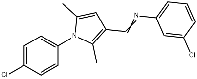 357664-72-3 (1E)-N-(3-chlorophenyl)-1-[1-(4-chlorophenyl)-2,5-dimethyl-1H-pyrrol-3-yl]methanimine