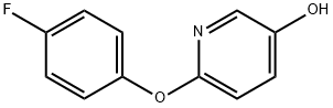 6-(4-fluorophenoxy)pyridin-3-ol 化学構造式