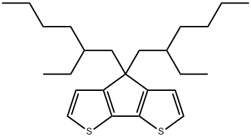 4,4-ビス(2-エチルヘキシル)-4H-シクロペンタ[2,1-b:3,4-b']ジチオフェン 化学構造式