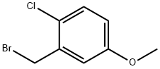 2-氯-5-甲氧基苄溴 结构式