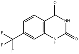 7-(トリフルオロメチル)キナゾリン-2,4(1H,3H)-ジオン 化学構造式