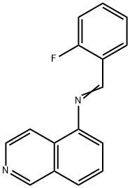 (1E)-1-(2-fluorophenyl)-N-(isoquinolin-5-yl)methanimine 结构式
