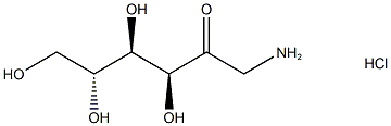 1-Amino-1-deoxy-D-fructose hydrochloride Structure