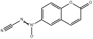 (Z)-2-cyano-1-(2-oxo-2H-chromen-6-yl)diazen-1-ium-1-olate Structure