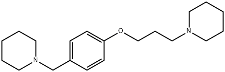 1-[3-(4-ピペリジノメチルフェノキシ)プロピル]ピペリジン 化学構造式
