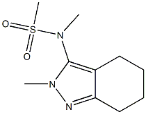 N-methyl-N-(2-methyl-4,5,6,7-tetrahydro-2H-indazol-3-yl)methanesulfonamide Structure