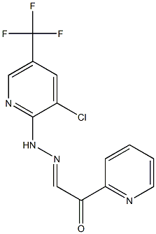 (2E)-2-{2-[3-chloro-5-(trifluoromethyl)pyridin-2-yl]hydrazin-1-ylidene}-1-(pyridin-2-yl)ethan-1-one Structure