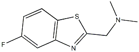 2-Benzothiazolemethanamine,5-fluoro-N,N-dimethyl-(9CI) Structure