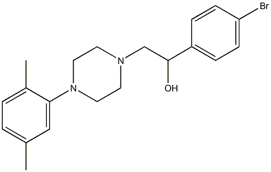 1-(4-bromophenyl)-2-[4-(2,5-dimethylphenyl)piperazin-1-yl]ethan-1-ol Structure