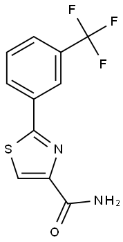 2-[3-(trifluoromethyl)phenyl]-1,3-thiazole-4-carboxamide Structure