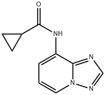 N-[1,2,4]triazolo[1,5-a]pyridin-8-ylcyclopropanecarboxamide Structure