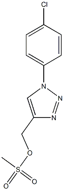 [1-(4-chlorophenyl)-1H-1,2,3-triazol-4-yl]methyl methanesulfonate Structure