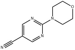 2-(4-morpholinyl)-5-pyrimidinecarbonitrile(SALTDATA: FREE) 化学構造式