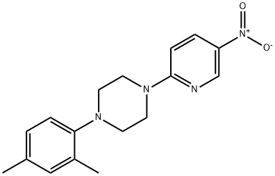 1-(2,4-dimethylphenyl)-4-(5-nitropyridin-2-yl)piperazine Structure