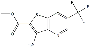 methyl 3-amino-6-(trifluoromethyl)thieno[3,2-b]pyridine-2-carboxylate Struktur