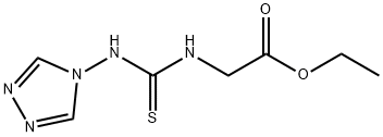 ethyl 2-{[(4H-1,2,4-triazol-4-yl)carbamothioyl]amino}acetate Struktur