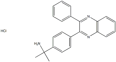 BenzeneMethanaMine, α,α-diMethyl-4-(3-phenyl-2-quinoxalinyl)-, Monohydrochloride (9CI), 473382-50-2, 结构式