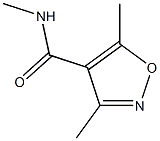 N,3,5-三甲基异恶唑-4-甲酰胺 结构式