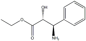 Benzenepropanoic acid, β-amino-α-hydroxy-, ethyl ester, (αR,βR)- Structure