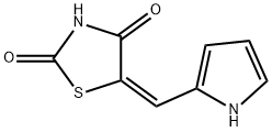 (5E)-5-[(1H-pyrrol-2-yl)methylidene]-1,3-thiazolidine-2,4-dione Structure