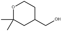 (2,2-ジメチルテトラヒドロ-2H-ピラン-4-イル)メタノール 化学構造式