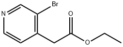 (3-Bromo-pyridin-4-yl)-acetic acid ethyl ester Struktur