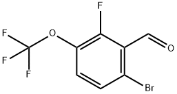 2-溴-6-氟-5-三氟甲氧基苯甲醛, 524674-70-2, 结构式