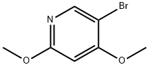 5-ブロモ-2,4-ジメトキシピリジン 化学構造式