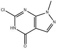 1-甲基-6-氯-1H-吡唑并[3,4-D]嘧啶-4(5H)-酮, 5334-35-0, 结构式