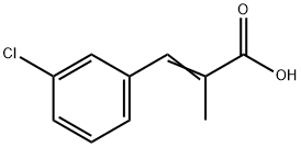 2-Propenoic acid, 3-(3-chlorophenyl)-2-Methyl- 结构式