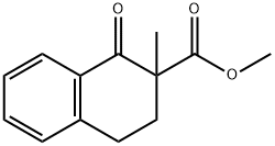 1,2,3,4-tetrahydro-2-methyl-1-oxo-, methyl ester 2-Naphthalenecarboxylic acid Struktur