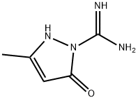 1H-Pyrazole-1-carboximidamide,2,5-dihydro-3-methyl-5-oxo-(9CI) Struktur