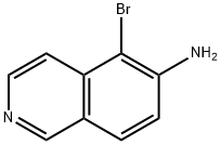5-ブロモイソキノリン-6-アミン 化学構造式
