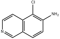 5-クロロイソキノリン-6-アミン 化学構造式