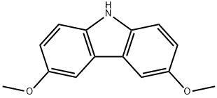 3,6-ジメトキシ-9H-カルバゾール 化学構造式