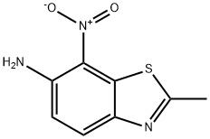 6-Benzothiazolamine,2-methyl-7-nitro-(9CI) Struktur