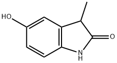 5-羟基-3-甲基二氢吲哚-2-酮 结构式