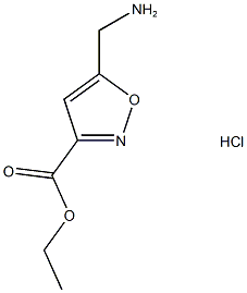 5-(aMinoMethyl)-, ethyl ester, hydrochloride, 612511-84-9, 结构式