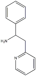 1-フェニル-2-(2-ピリジニル)エタンアミン 化学構造式