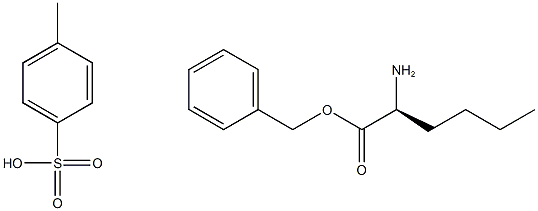 (2S)-2-アミノヘキサン酸ベンジルトルエン-4-スルホン酸塩 化学構造式