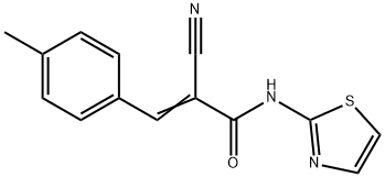 667413-51-6 (2E)-2-cyano-3-(4-methylphenyl)-N-(1,3-thiazol-2-yl)prop-2-enamide